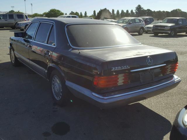 WDBCA25DXMA559796 - 1991 MERCEDES-BENZ 300 SEL BLACK photo 3