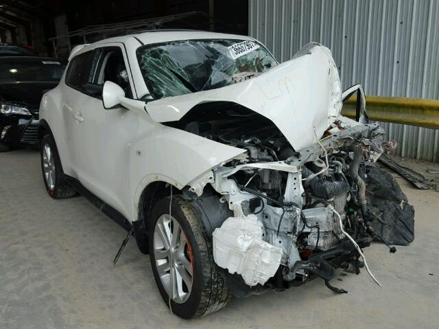 JN8AF5MR6ET450870 - 2014 NISSAN JUKE S WHITE photo 1