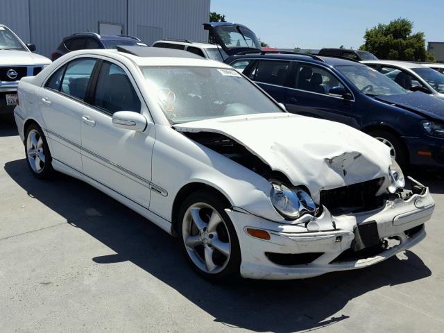 WDBRF52H56A890079 - 2006 MERCEDES-BENZ C GENERATI WHITE photo 1