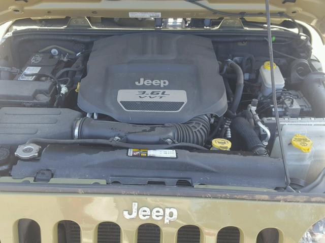 1C4AJWAG5DL655081 - 2013 JEEP WRANGLER S GREEN photo 7