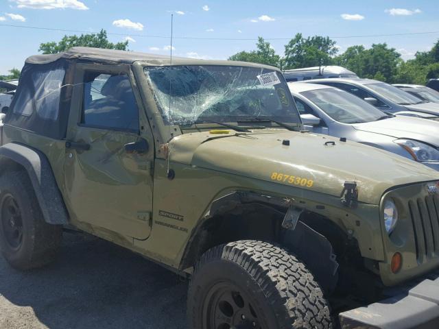 1C4AJWAG5DL655081 - 2013 JEEP WRANGLER S GREEN photo 9