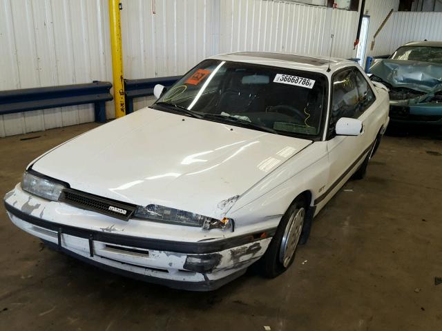 1YVGD31C7J5109728 - 1988 MAZDA MX-6 GT WHITE photo 2