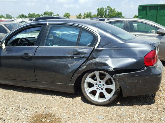 WBAVB73557PA66206 - 2007 BMW 335 I GRAY photo 9