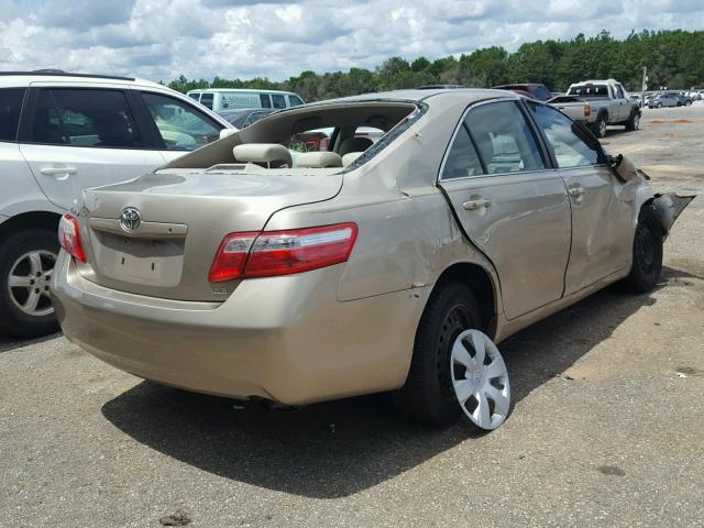 4T1BE46K97U180345 - 2007 TOYOTA CAMRY NEW GOLD photo 4