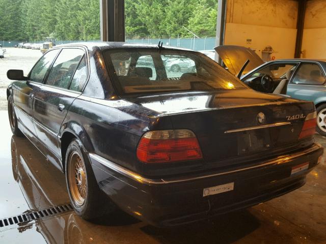 WBAGH83491DP32347 - 2001 BMW 740 IL BLUE photo 3