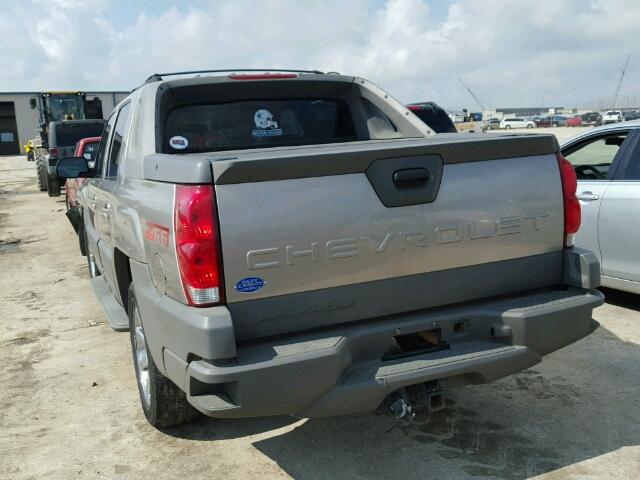 3GNEC13T02G203565 - 2002 CHEVROLET AVALANCHE TAN photo 3