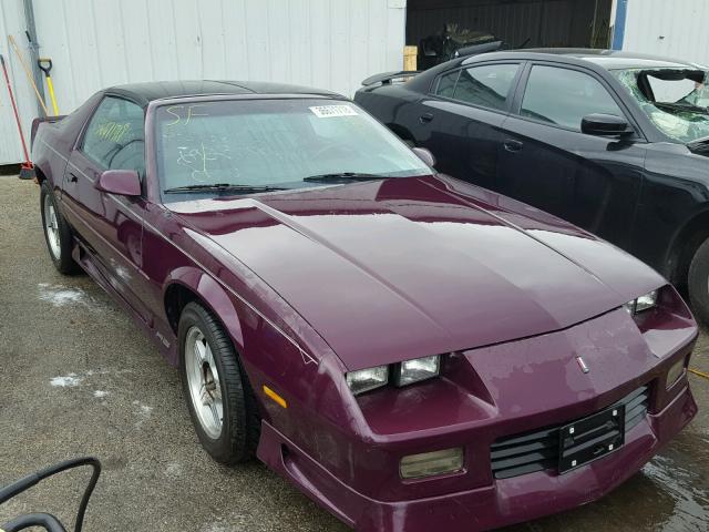 1G1FP23E9NL153094 - 1992 CHEVROLET CAMARO RS PURPLE photo 1