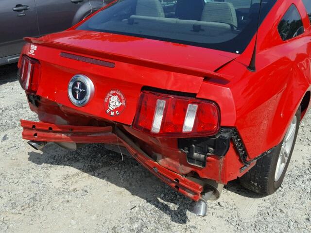 1ZVBP8AM4C5274701 - 2012 FORD MUSTANG RED photo 9