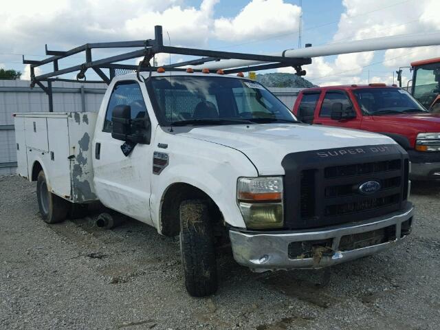 1FDWF36RX8EB20821 - 2008 FORD F350 SUPER WHITE photo 1