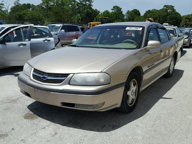 2G1WH55K429180580 - 2002 CHEVROLET IMPALA LS GOLD photo 2