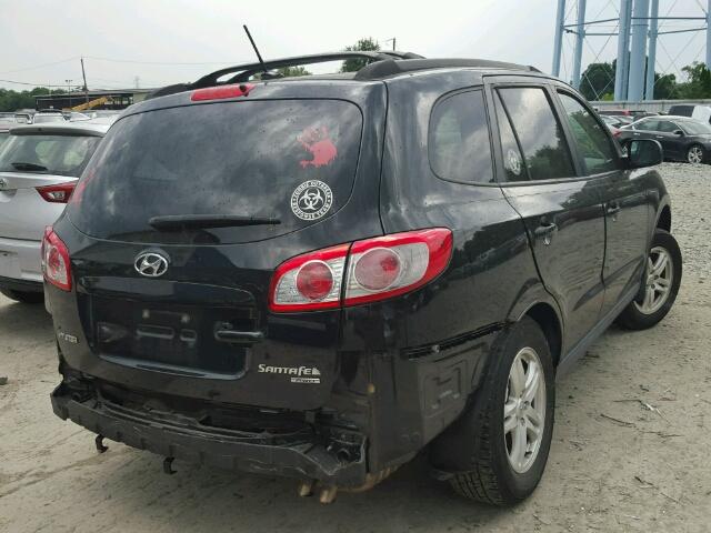 5XYZGDABXBG026449 - 2011 HYUNDAI SANTA FE G BLACK photo 4