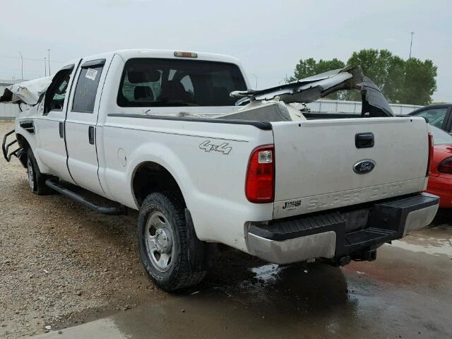 1FTWW31509EA42141 - 2009 FORD F350 SUPER WHITE photo 3