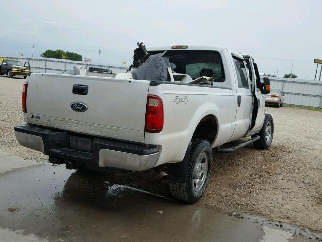 1FTWW31509EA42141 - 2009 FORD F350 SUPER WHITE photo 4