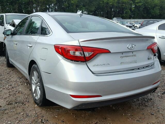 5NPE24AF1FH040089 - 2015 HYUNDAI SONATA SE SILVER photo 3