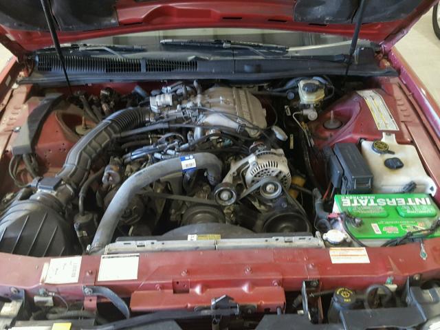 1MELM6245VH602601 - 1997 MERCURY COUGAR XR7 RED photo 7