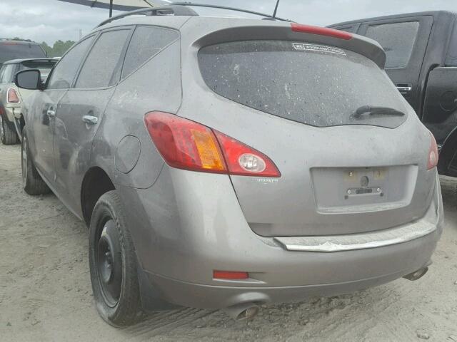 JN8AZ18U89W014783 - 2009 NISSAN MURANO GRAY photo 3