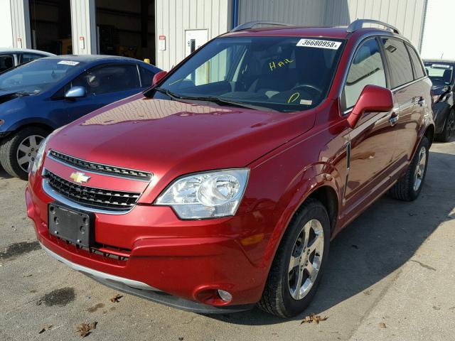 3GNAL3E51CS540351 - 2012 CHEVROLET CAPTIVA SP RED photo 2