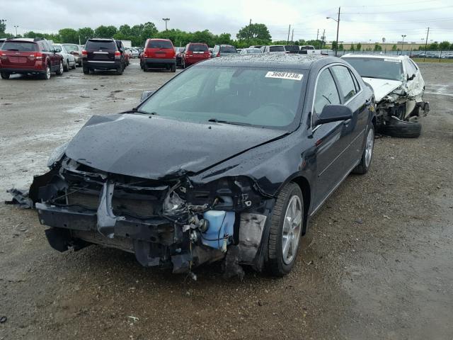 1G1ZD5EB5AF265491 - 2010 CHEVROLET MALIBU 2LT BLACK photo 2