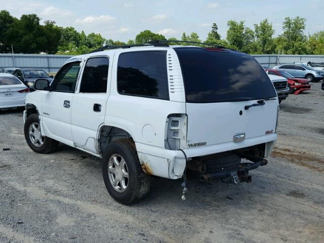 1GKEK63U45J106118 - 2005 GMC YUKON DENA WHITE photo 3