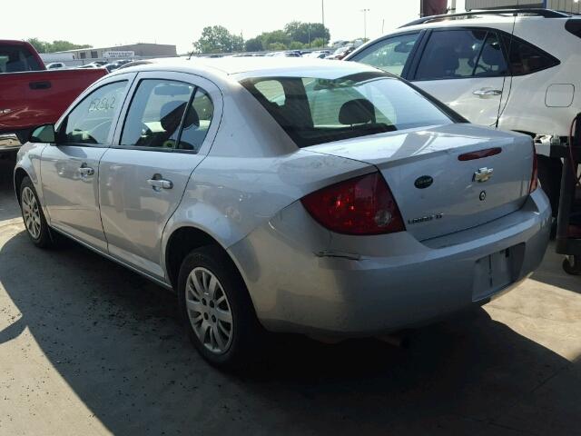 1G1AT58H897104896 - 2009 CHEVROLET COBALT SILVER photo 3