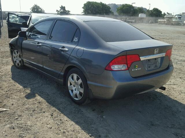 2HGFA1F54BH539009 - 2011 HONDA CIVIC GRAY photo 3