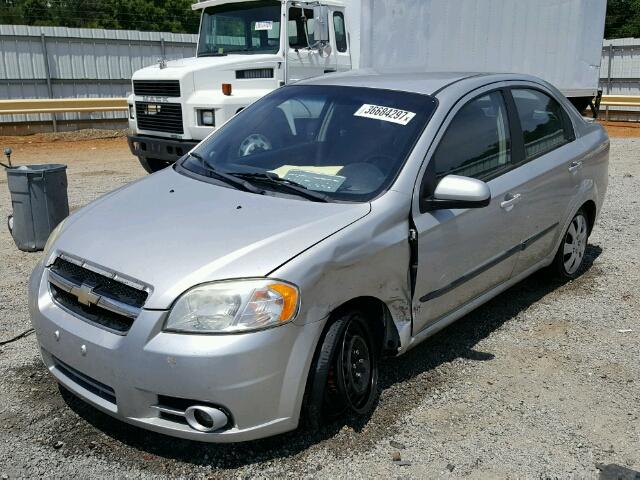 KL1TG5DE1AB046591 - 2010 CHEVROLET AVEO LT SILVER photo 2