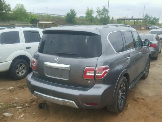 JN8AY2NDXH9001284 - 2017 NISSAN ARMADA SV GRAY photo 4