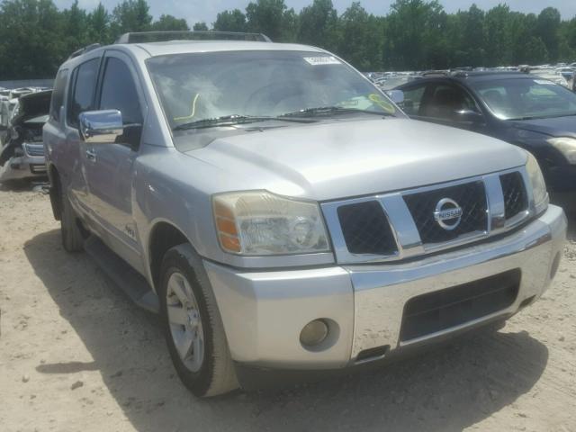 5N1AA08A45N723029 - 2005 NISSAN ARMADA SE SILVER photo 1