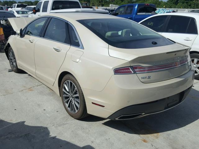 3LN6L5LU0JR615478 - 2018 LINCOLN MKZ HYBRID WHITE photo 3