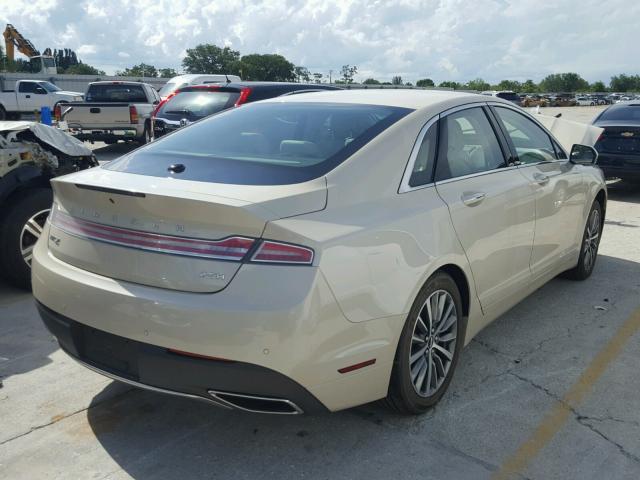 3LN6L5LU0JR615478 - 2018 LINCOLN MKZ HYBRID WHITE photo 4