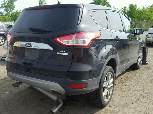 1FMCU0HXXDUB53367 - 2013 FORD ESCAPE SEL BLACK photo 4