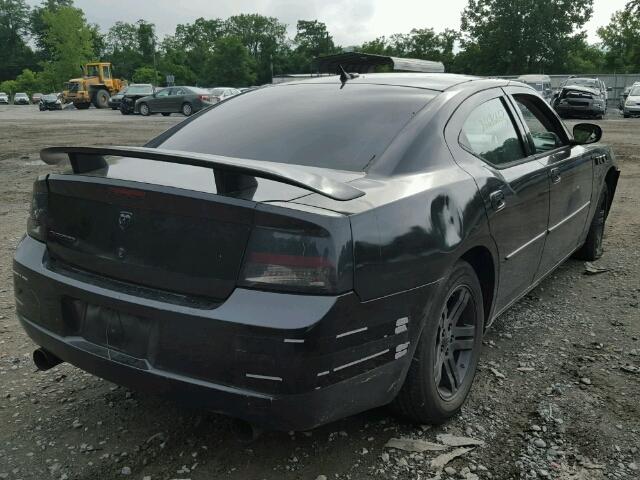 2B3KA43GX6H318039 - 2006 DODGE CHARGER BLACK photo 4