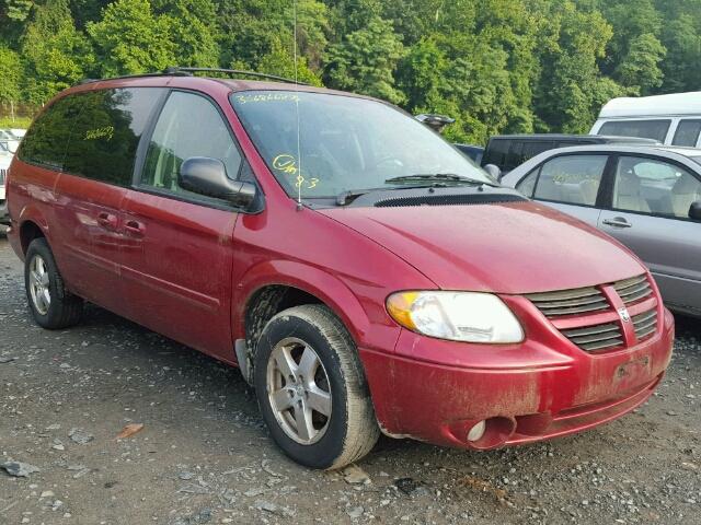 2D4GP44L47R204664 - 2007 DODGE GRAND CARA RED photo 1