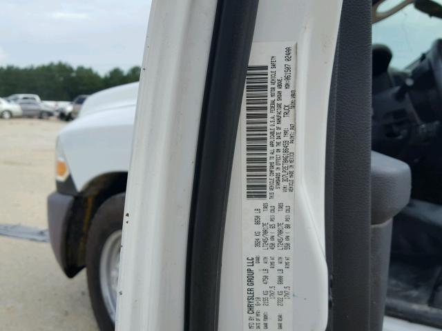 3D7LP2ET8AG186459 - 2010 DODGE RAM 2500 WHITE photo 10