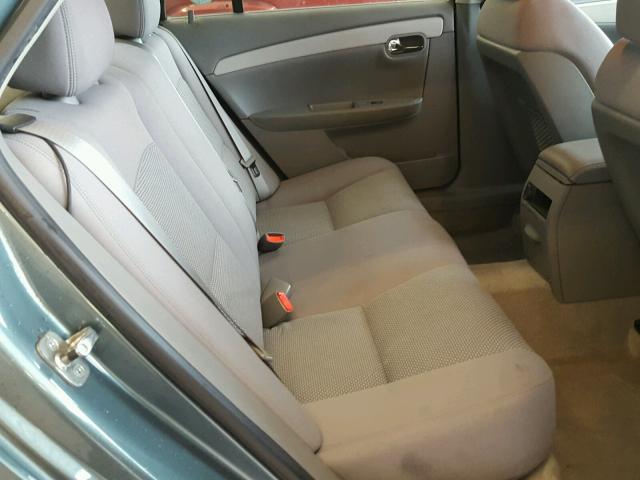 1G1ZG57B094180070 - 2009 CHEVROLET MALIBU LS GREEN photo 6