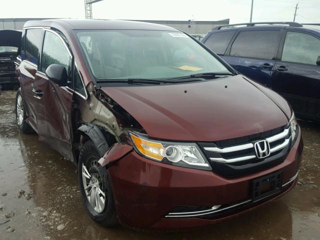 5FNRL5H21GB041265 - 2016 HONDA ODYSSEY LX MAROON photo 1