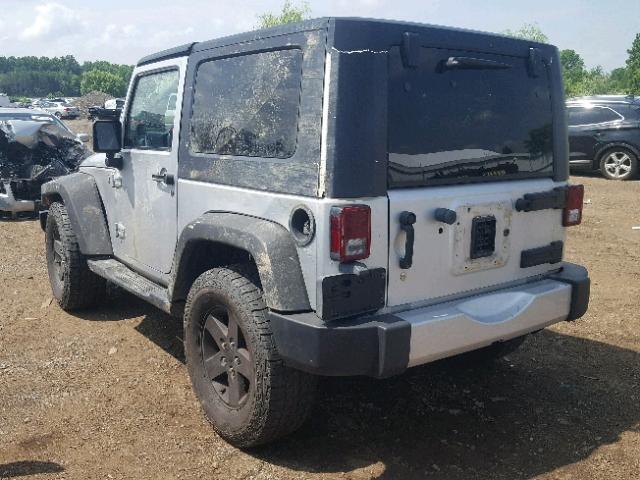1J4FA54188L599421 - 2008 JEEP WRANGLER S ვერცხლისფერი ფოტო 3