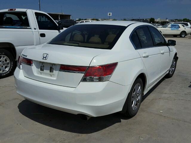 1HGCP2F41CA208547 - 2012 HONDA ACCORD WHITE photo 4