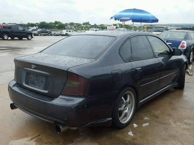 4S3BL676154220230 - 2005 SUBARU LEGACY GT GRAY photo 4