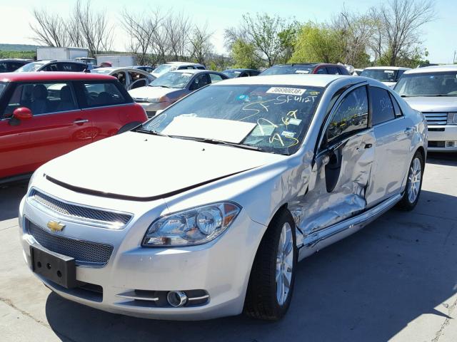 1G1ZE5EUXBF346423 - 2011 CHEVROLET MALIBU LTZ SILVER photo 2