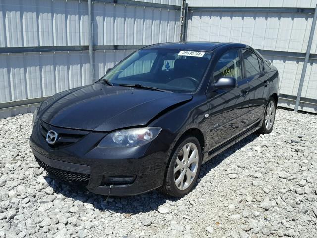 JM1BK323881169099 - 2008 MAZDA 3 S BLACK photo 2