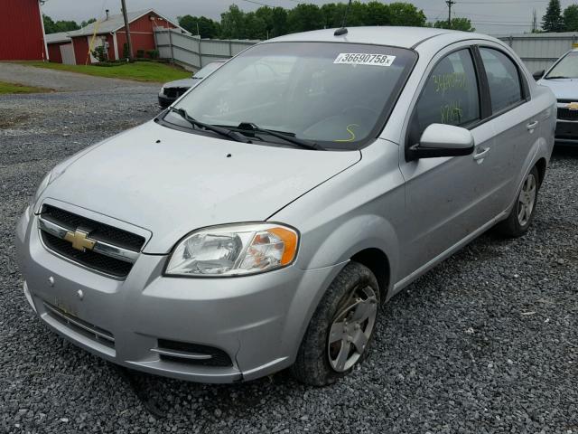 KL1TD5DE2BB194775 - 2011 CHEVROLET AVEO LS SILVER photo 2