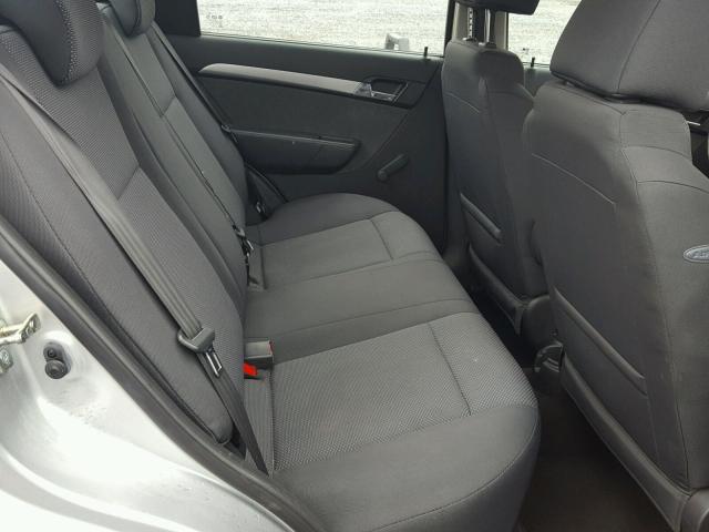 KL1TD5DE2BB194775 - 2011 CHEVROLET AVEO LS SILVER photo 6