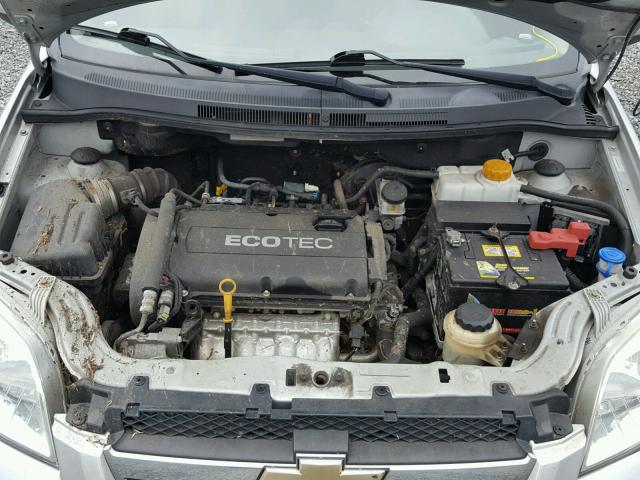 KL1TD5DE2BB194775 - 2011 CHEVROLET AVEO LS SILVER photo 7