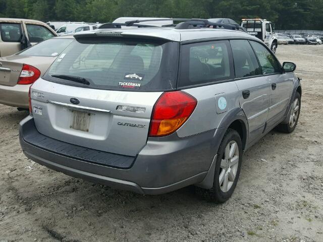 4S4BP61C577331458 - 2007 SUBARU LEGACY OUT SILVER photo 4