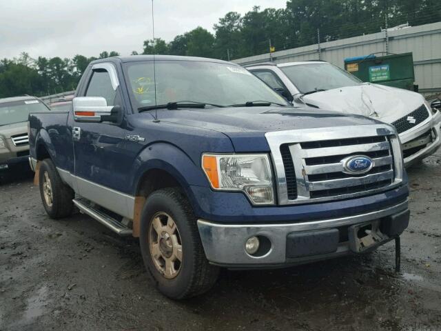 1FTRF12W89KB05917 - 2009 FORD F150 BLUE photo 1