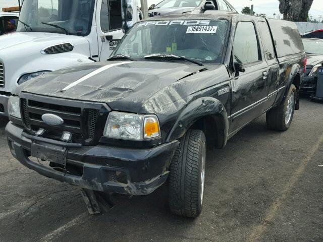 1FTYR44EX7PA58995 - 2007 FORD RANGER SUP BLACK photo 2