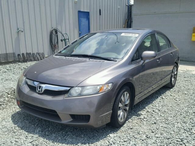 1HGFA16929L014014 - 2009 HONDA CIVIC EXL GRAY photo 2