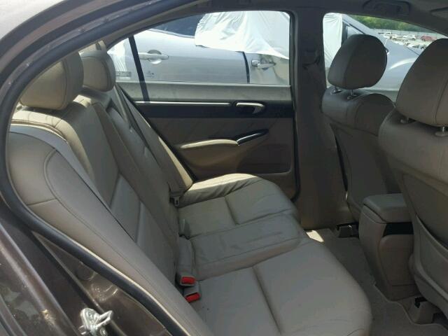 1HGFA16929L014014 - 2009 HONDA CIVIC EXL GRAY photo 6