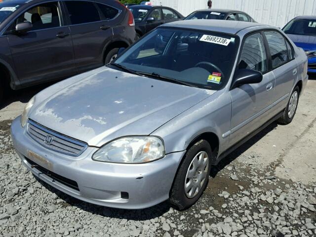 2HGEJ6615YH549014 - 2000 HONDA CIVIC BASE 银色 照片 2